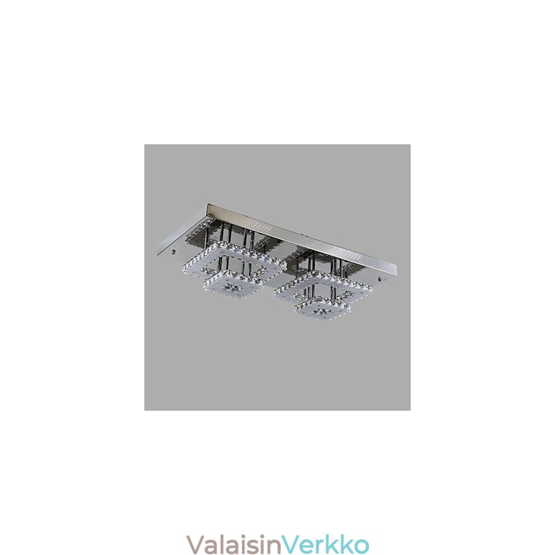 Moderni nykyaikainen Crystal Chrome -tasoteline