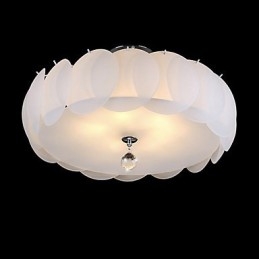 5 Light Glass Kattokruunu Moderni riippuvalaisinperhe