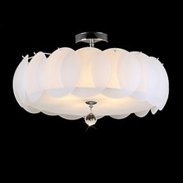 5 Light Glass Kattokruunu Moderni riippuvalaisinperhe