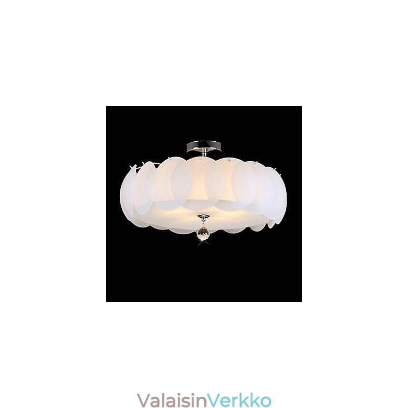5 Light Glass Kattokruunu Moderni riippuvalaisinperhe
