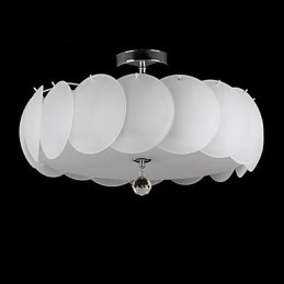 5 Light Glass Kattokruunu Moderni riippuvalaisinperhe