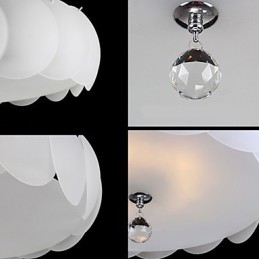 5 Light Glass Kattokruunu Moderni riippuvalaisinperhe