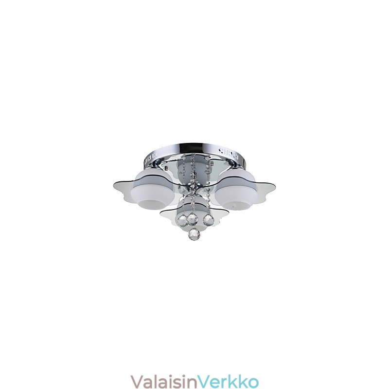 Kaukosäädin uppoasennettu moderni 3 valoa punaisella sinisellä