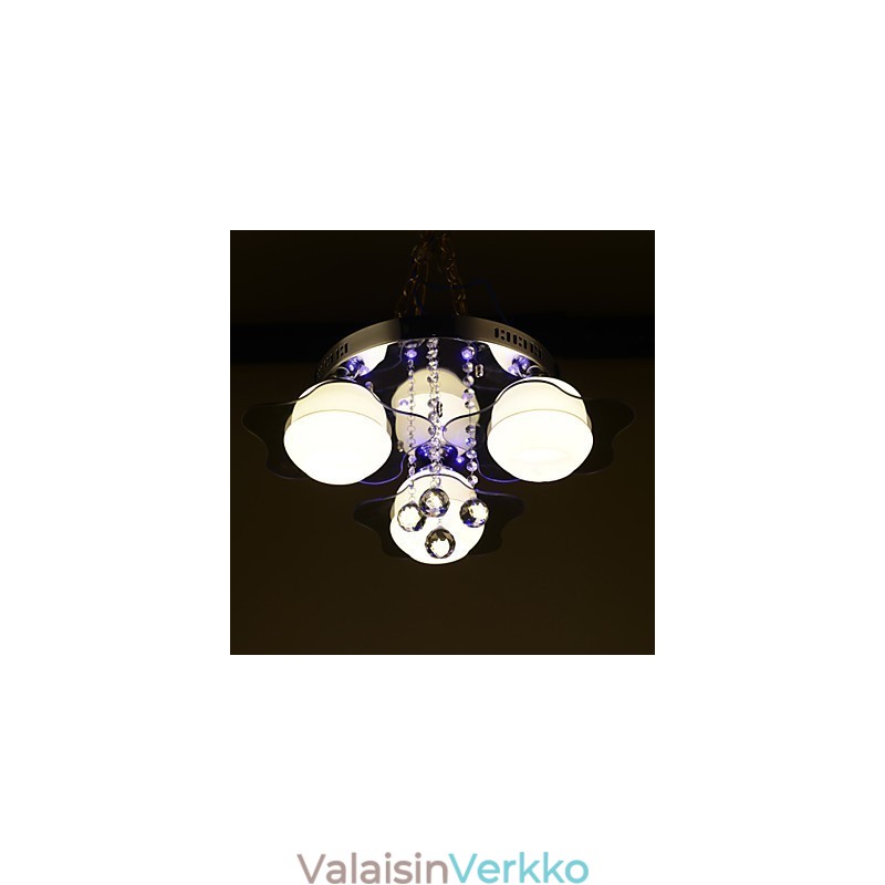 Kaukosäädin uppoasennettu moderni 3 valoa punaisella sinisellä