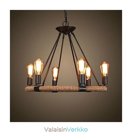 Perinteinen klassinen maalaismainen Lodge Retro Country Vintage -maalaus metalliriippuvalaisin Perinteinen klassinen maalaismainen Lodge Retro Country Vintage -maalaus metalliriippuvalaisin