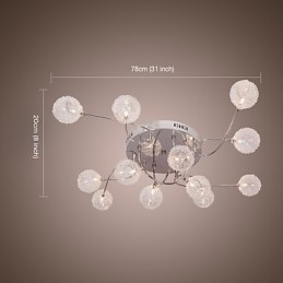 G4 12 light Iron-uppoasennusvalo alumiinivarjostimilla