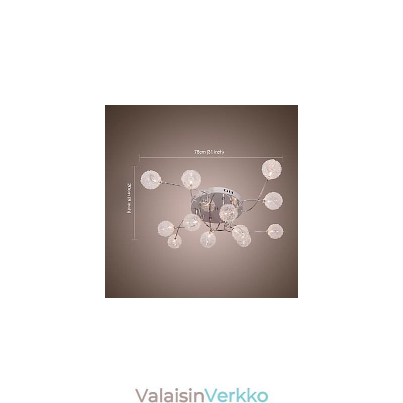 G4 12 light Iron-uppoasennusvalo alumiinivarjostimilla