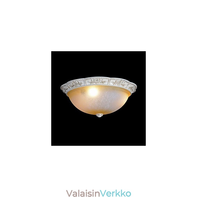 Valkoinen tasoituskiinnitys Vaaleankeltainen valkoinen lasihartsikuvioinen kaiverrus eurooppalainen klassikko