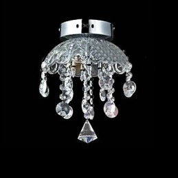 Crystal Semi Flush Mount 3 valolla