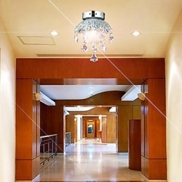 Crystal Semi Flush Mount 3 valolla