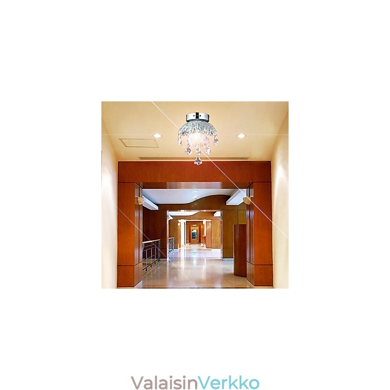 Crystal Semi Flush Mount 3 valolla