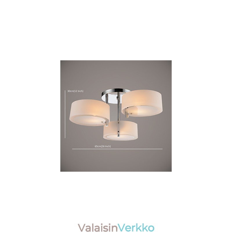 Uppoasennus moderni nykyaikainen 3 valoa kattoon kevytmetalli