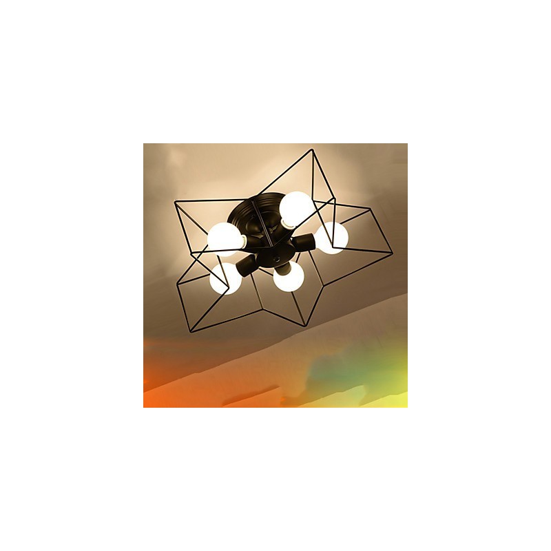 Lyhyt viisisakarainen tähden valaistus, yksilölliset modernit kattovalaisimet lasten asuntolamppuihin