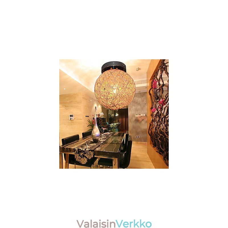 1 kevyt kattovalaisin pallon muotoisessa sävyssä