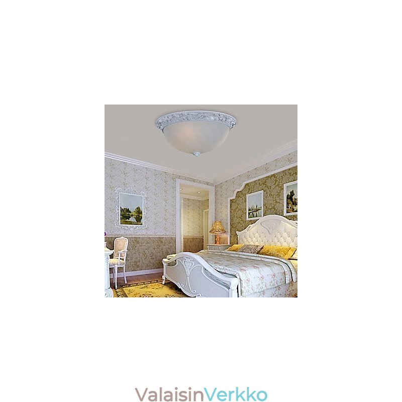 Valkoinen uppoasennettu kevyt lasihartsiveisto eurooppalainen klassikko