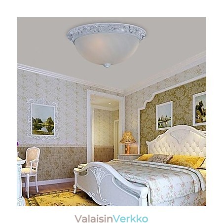 Valkoinen uppoasennettu kevyt lasihartsiveisto eurooppalainen klassikko