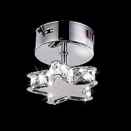 Moderni nykyaikainen Crystal Metal Flush Mount