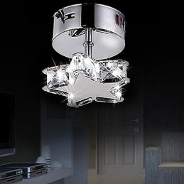 Moderni nykyaikainen Crystal Metal Flush Mount