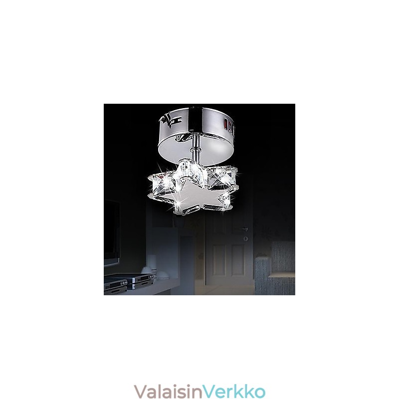 Moderni nykyaikainen Crystal Metal Flush Mount