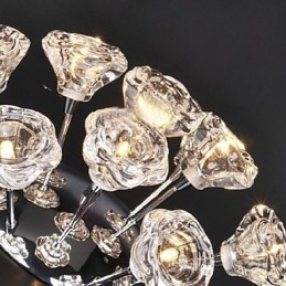 Moderni nykyaikainen Rustic Lodge kromimetallinen upotusteline