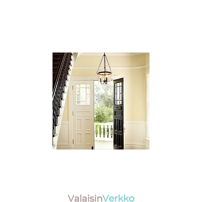 Perinteinen klassinen vintage minityylinen galvanoitu kattokruunu