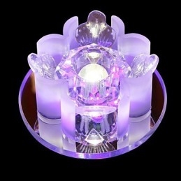 Moderni nykyaikainen Crystal Metal Flush Mount