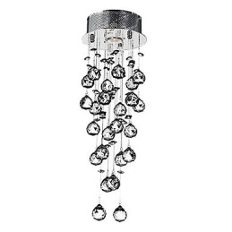 Crystal Flush Mount 1 kevyt moderni rautapäällystys