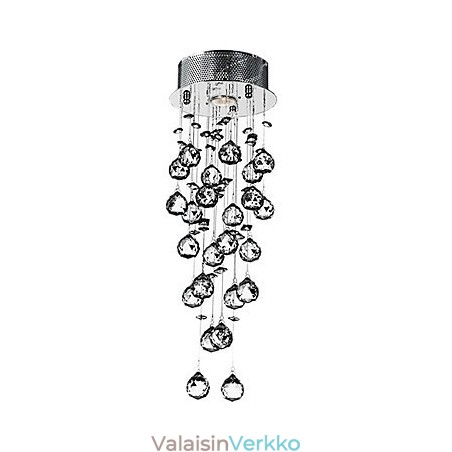 Crystal Flush Mount 1 kevyt moderni rautapäällystys Crystal Flush Mount 1 kevyt moderni rautapäällystys