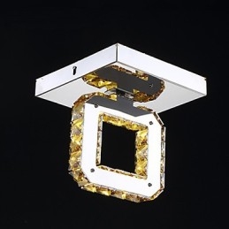 Moderni nykyaikainen Crystal Metal Flush Mount