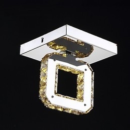 Moderni nykyaikainen Crystal Metal Flush Mount