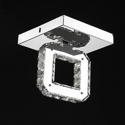 Moderni nykyaikainen Crystal Metal Flush Mount
