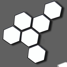 Absorboi Dome Light kuusikulmainen geometrinen valolamppu