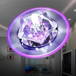 Moderni nykyaikainen Crystal Crystal Crystal Flush Mount