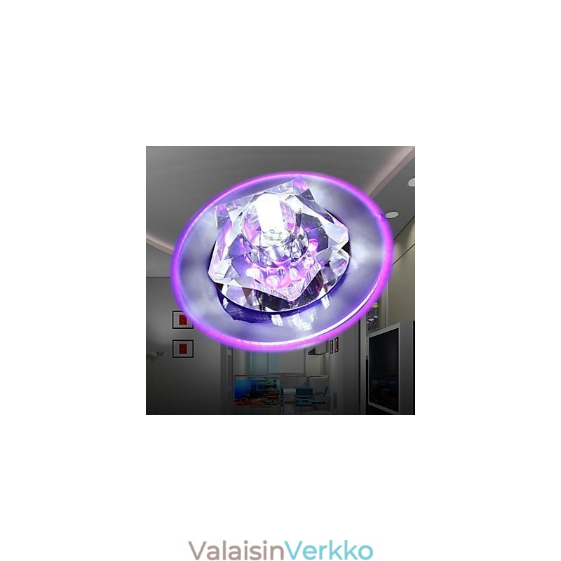 Moderni nykyaikainen Crystal Crystal Crystal Flush Mount