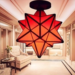 Taiteellinen yksilöllisyys Creative Porch Modern Stars absorboivat kupuvalolamppua