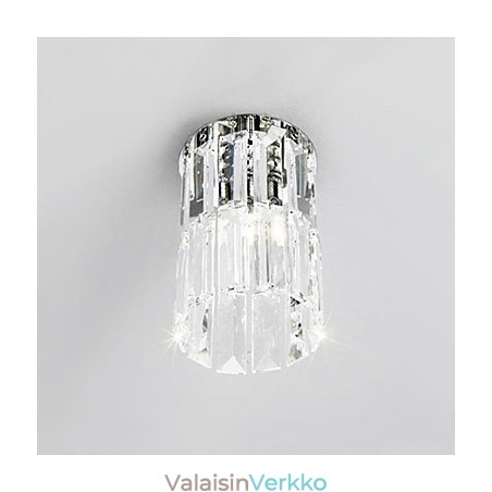 Crystal Flush Mount Light pyöreänä Crystal Flush Mount Light pyöreänä