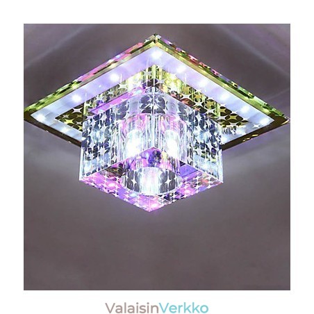Crystal Kattovalaisin Spotlight SMD 3W Creative Lamp Tube Light Värikäs Väri Dome Light Crystal Kattovalaisin Spotlight SMD 3W Creative Lamp Tube Light Värikäs Väri Dome Light