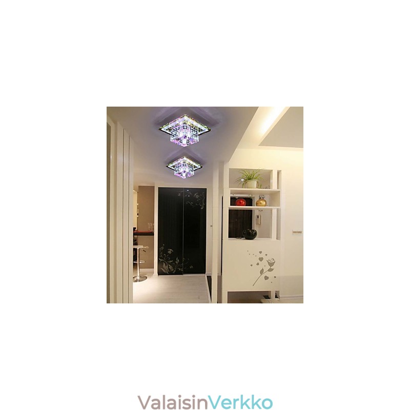 Crystal Kattovalaisin Spotlight SMD 3W Creative Lamp Tube Light Värikäs Väri Dome Light