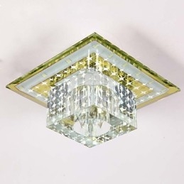 Crystal Kattovalaisin Spotlight SMD 3W Creative Lamp Tube Light Värikäs Väri Dome Light
