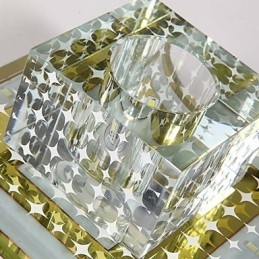 Crystal Kattovalaisin Spotlight SMD 3W Creative Lamp Tube Light Värikäs Väri Dome Light