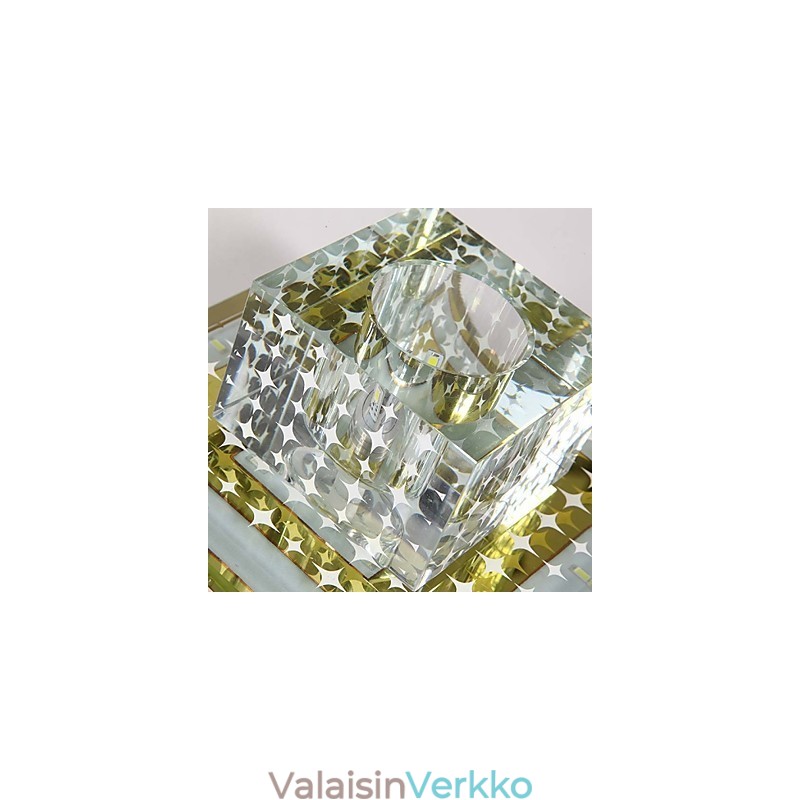 Crystal Kattovalaisin Spotlight SMD 3W Creative Lamp Tube Light Värikäs Väri Dome Light