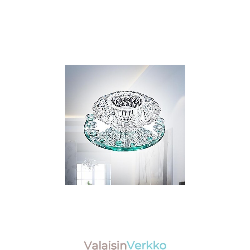 Moderni nykyaikainen Crystal Mini Style kromimetalli uppoteline