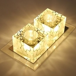 27 * 15 * 5 cm kristallikatottolampun kohdevalo SMD 6W Creative lamppuputkivalo värikäs värillinen kupuvalo