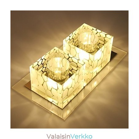 27 * 15 * 5 cm kristallikatottolampun kohdevalo SMD 6W Creative lamppuputkivalo värikäs värillinen kupuvalo 27 * 15 * 5 cm kristallikatottolampun kohdevalo SMD 6W Creative lamppuputkivalo värikäs värillinen kupuvalo