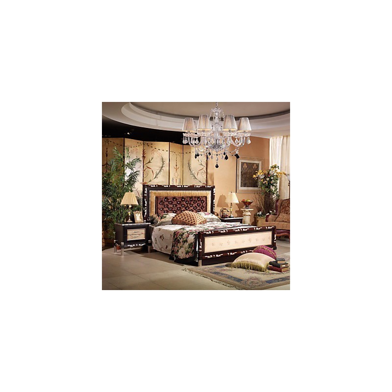 Kattokruunu Crystal Luxury Modern Living 8 valoa kangasvarjostimella