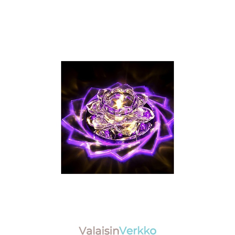 20*8,5cm minikristallikattovalaisin kohdevalo 3W Creative lamppuputkivalo värikäs värillinen neliön kupuvalo