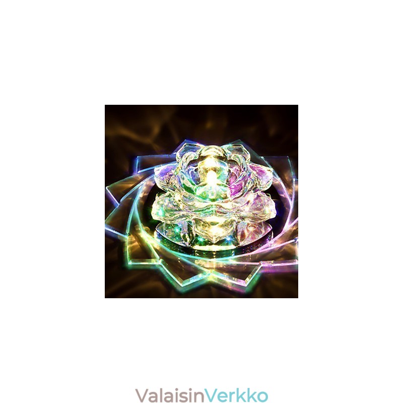 20*8,5cm minikristallikattovalaisin kohdevalo 3W Creative lamppuputkivalo värikäs värillinen neliön kupuvalo