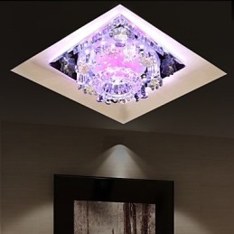 Neliönmuotoinen isorokkolamppu Light Crystal Light Creatives Dome Light -putkilamppuvalo
