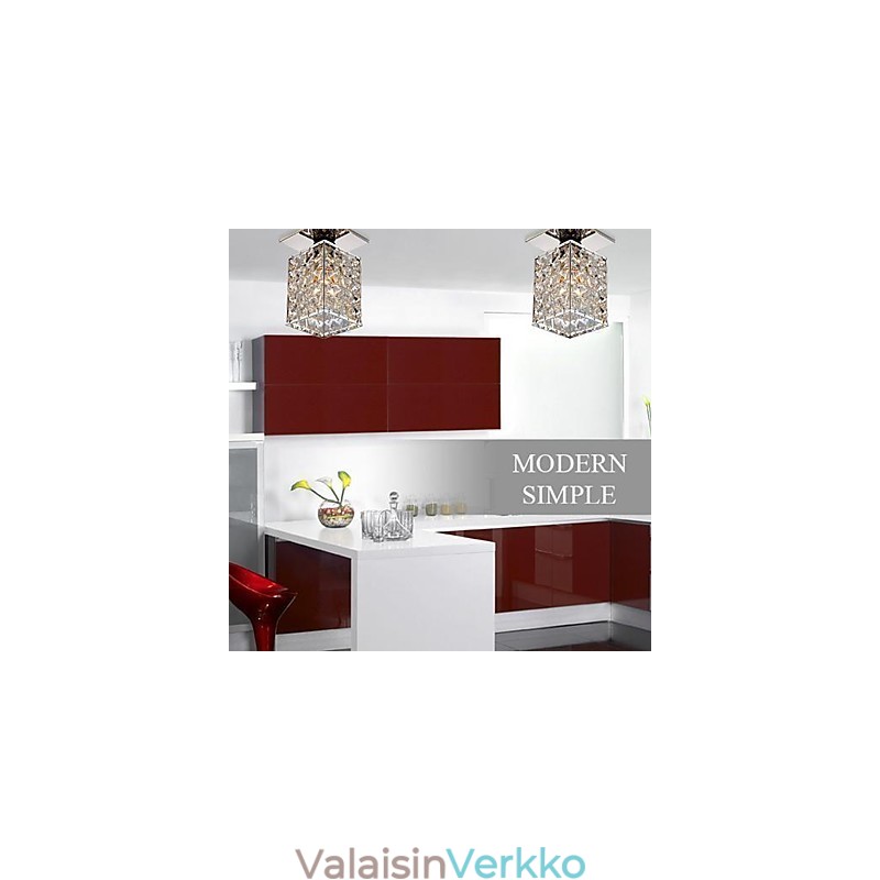 Moderni nykyaikainen kristalli galvanoitu metalli uppoteline