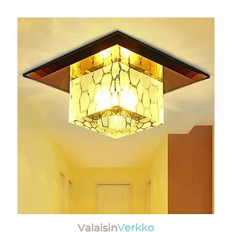 Minikristalli kattovalaisin kohdevalo 3W Creative lamppu putki valo värikäs väri neliön kupu valo Minikristalli kattovalaisin kohdevalo 3W Creative lamppu putki valo värikäs väri neliön kupu valo